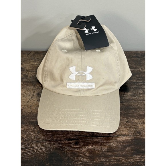 Under Armour Accessories - Under Armour‎ Womens Hat UA Strap back Tan NWT Adjustable Fit